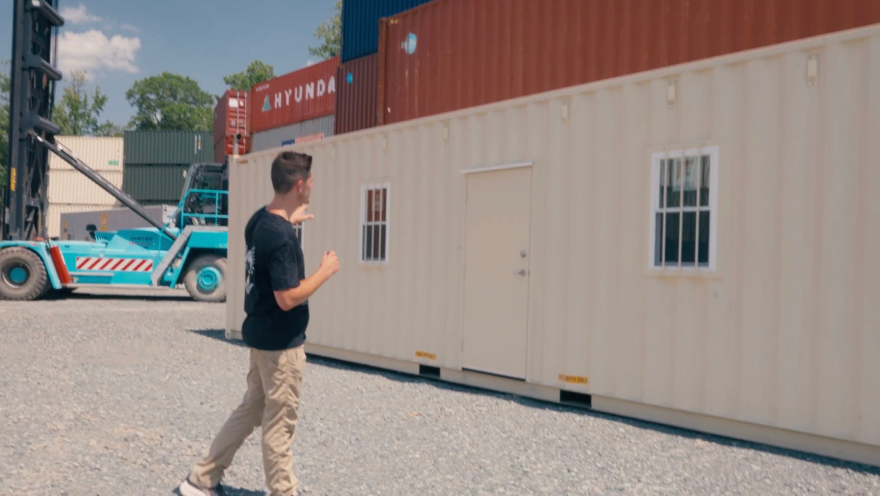 Define the job for a custom shipping-container project